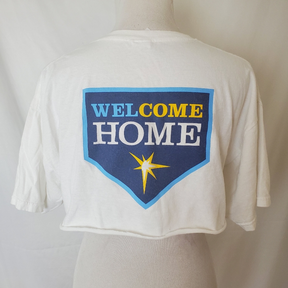 Gildan Tampa Bay Rays baseball crop top t-shirt